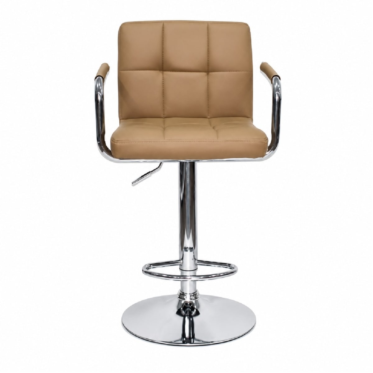 Silla Bar Nill con brazos giratoria PU Café möbelArt2