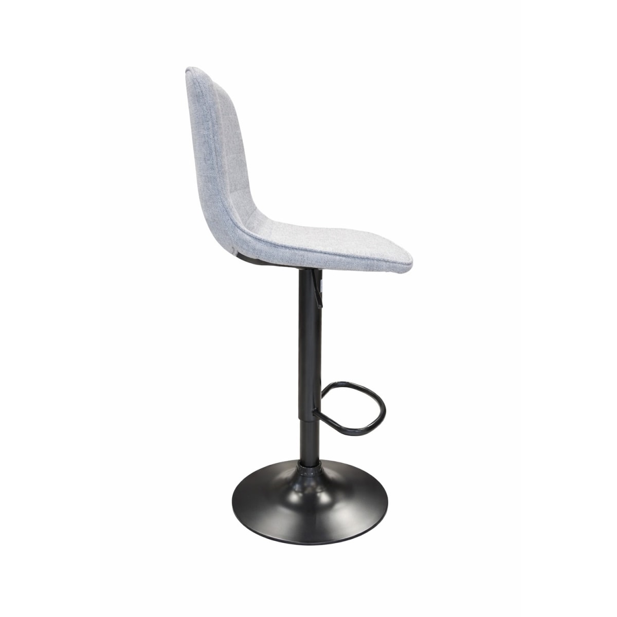 Silla Bar Patrick giratoria textil MSA Gris Plata möbelArt4
