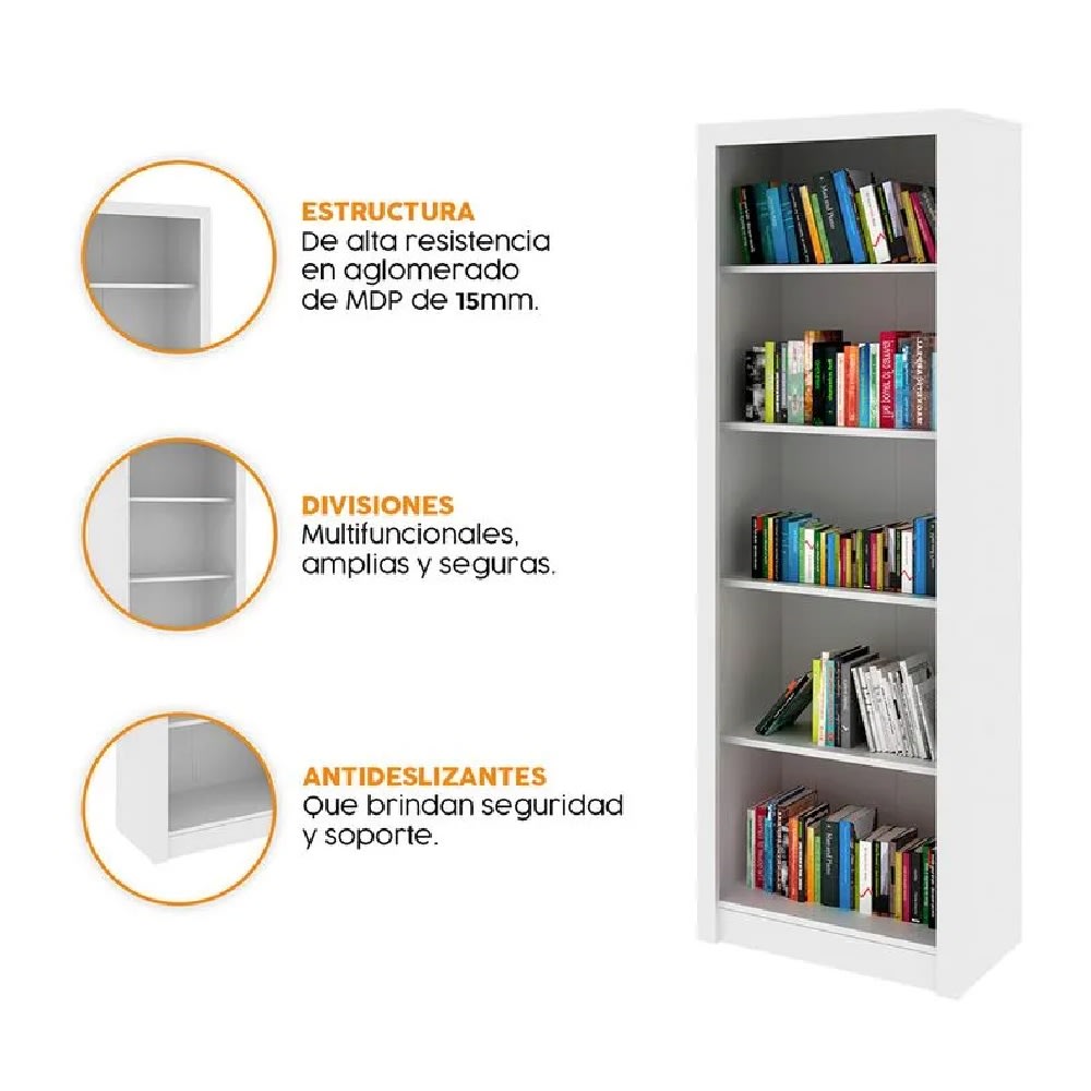 Biblioteca Cameron Blanco möbelArt2