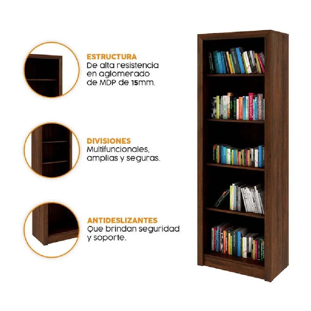 Biblioteca Cameron Rústico möbelArt2