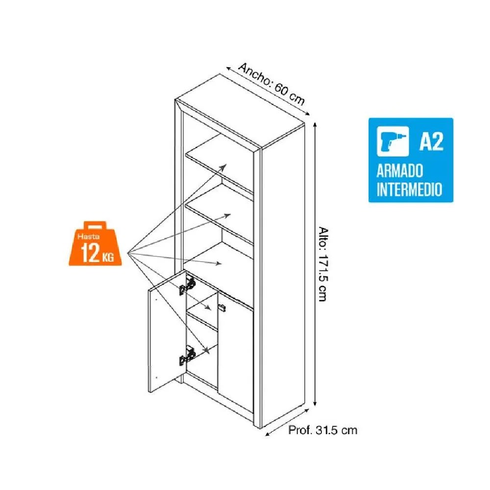 Biblioteca Harrison Blanco möbelArt5