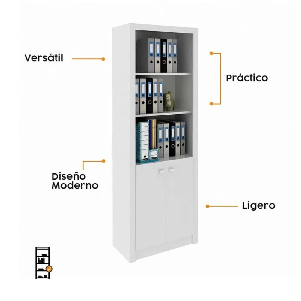 Biblioteca Harrison Blanco möbelArt3