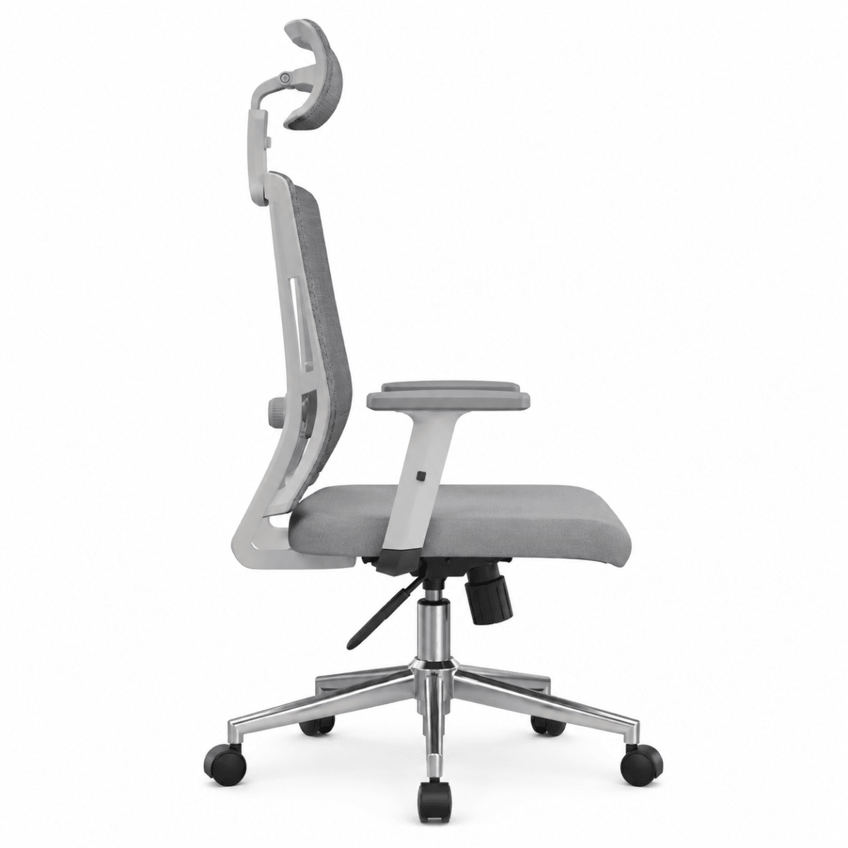 Silla de Oficina Presidente Delphi 2 Gris Base Aluminio Ergonómica möbelArt4