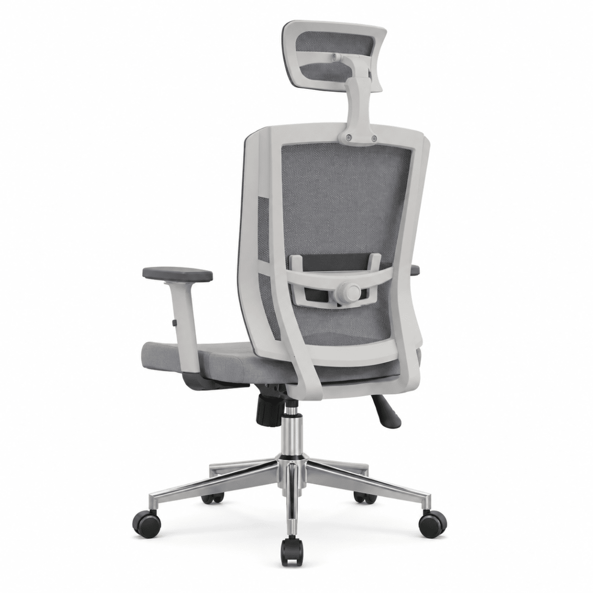 Silla de Oficina Presidente Delphi 2 Gris Base Aluminio Ergonómica möbelArt5