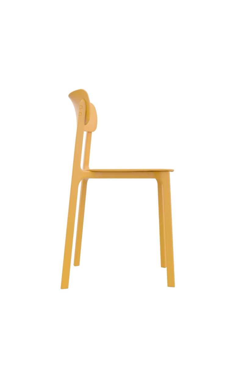 Silla para Exterior Clay Mostaza möbelArt3