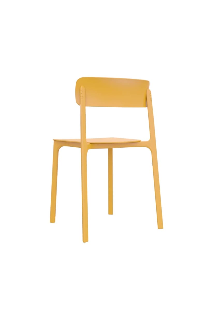 Silla para Exterior Clay Mostaza möbelArt4
