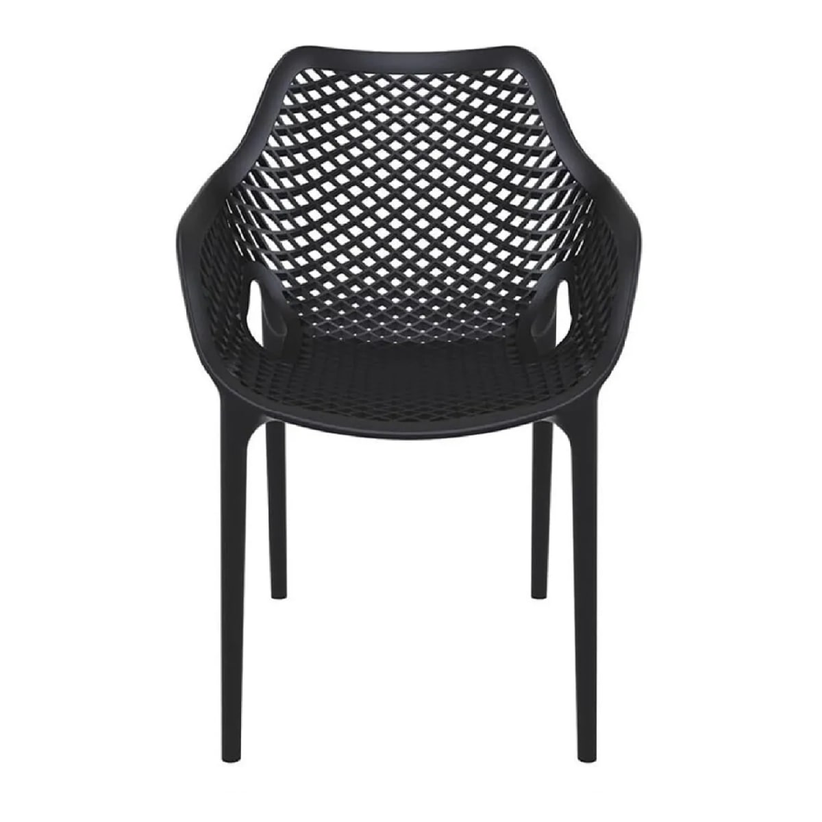 Silla de Diseño Berlin con brazos negro möbelArt2
