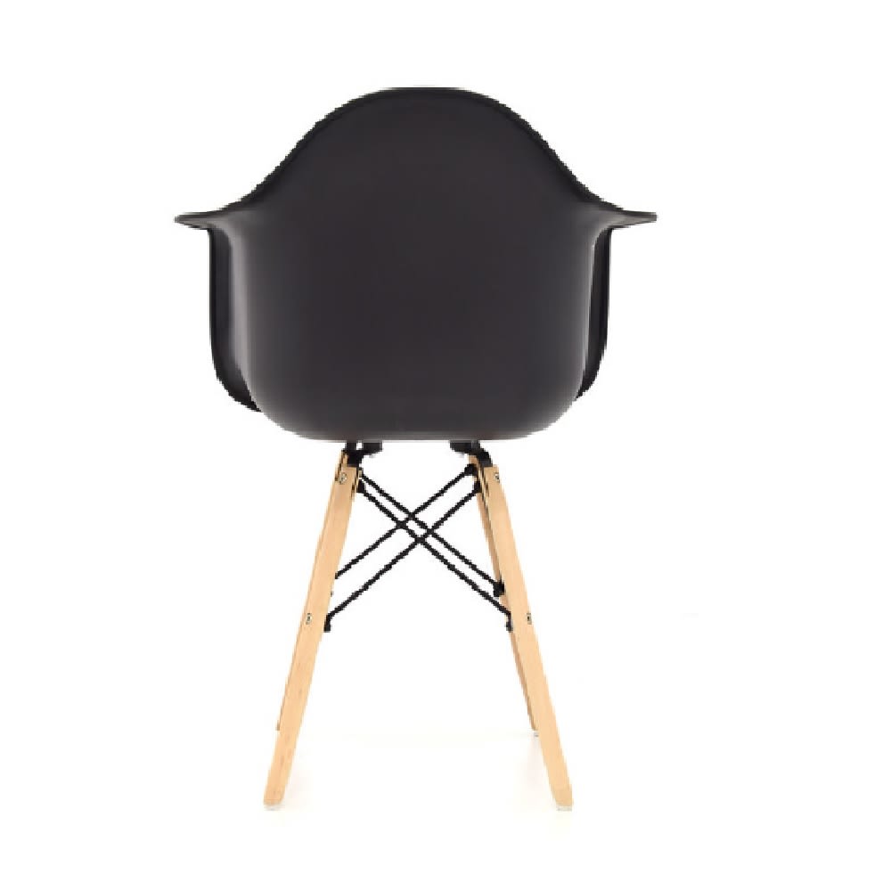 Silla de Diseño Eames con brazos MSA Negro möbelArt2