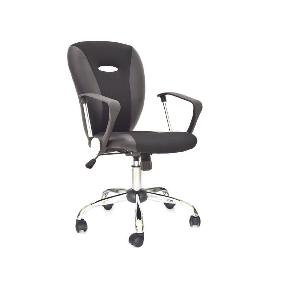 Silla de Oficina Ejecutiva Guliver Base Cromada Basculante Negro möbelArt1