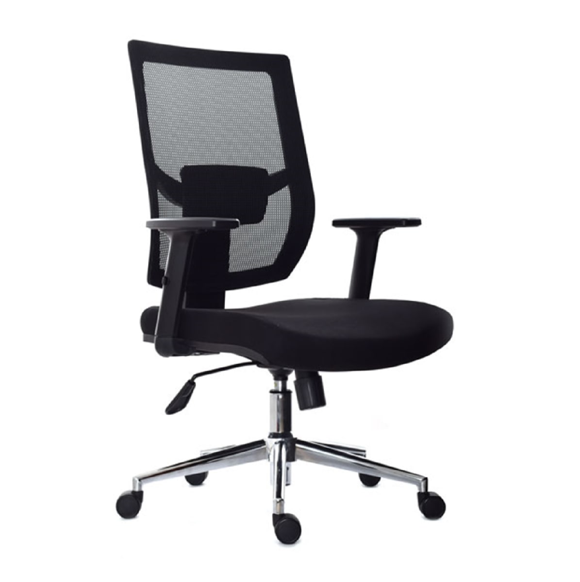 Silla de Oficina Ejecutiva Lims Base Cromada Basculante Negro möbelArt1
