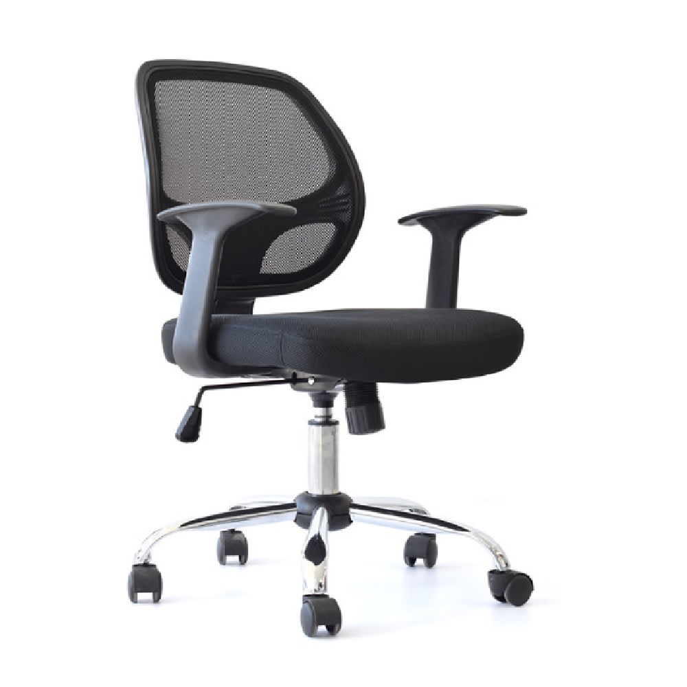 Silla de Oficina Operativa Mali Negro möbelArt1