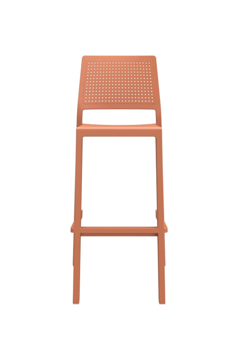 Silla para Bar Emi Fija Exterior H75cm Terracota möbelArt5
