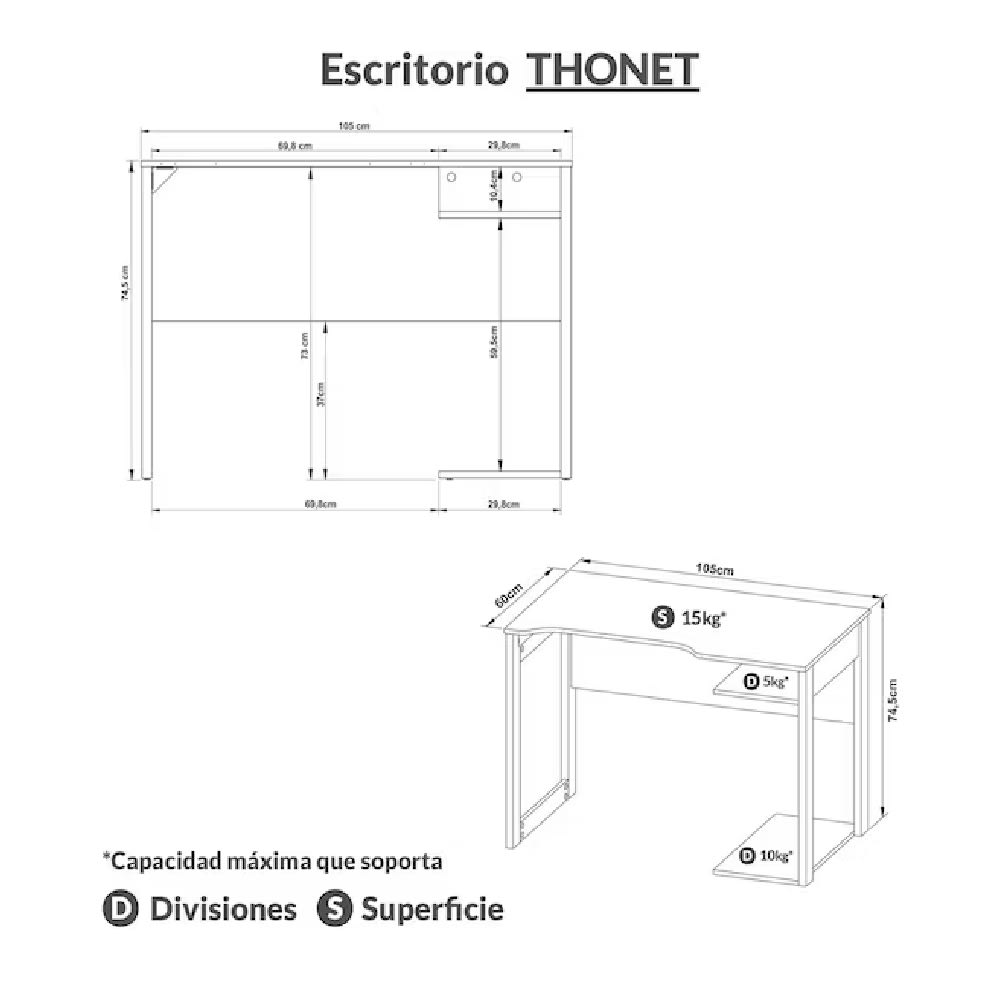 Escritorio Gamer Thonet möbelArt3