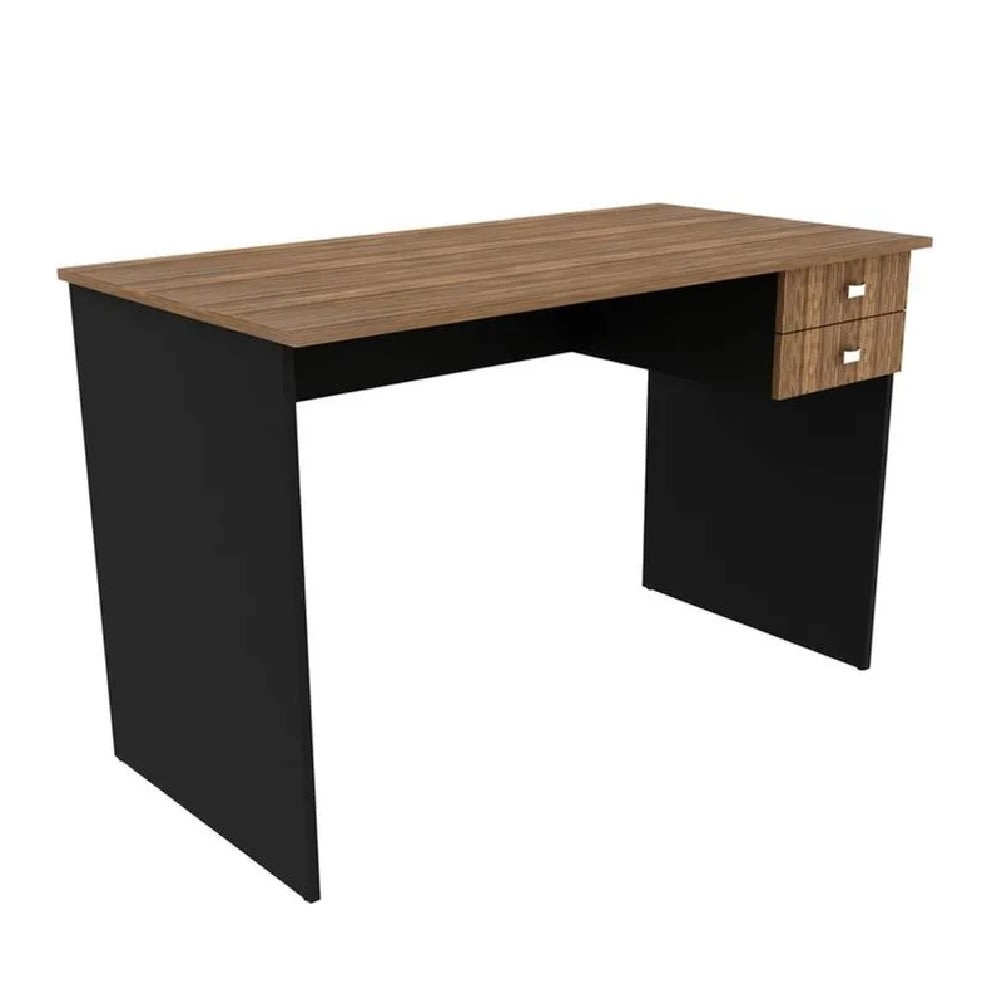 Pack Perfecto Escritorio Volt negro /nogal + Silla Presidente Seul Negro möbelArt3