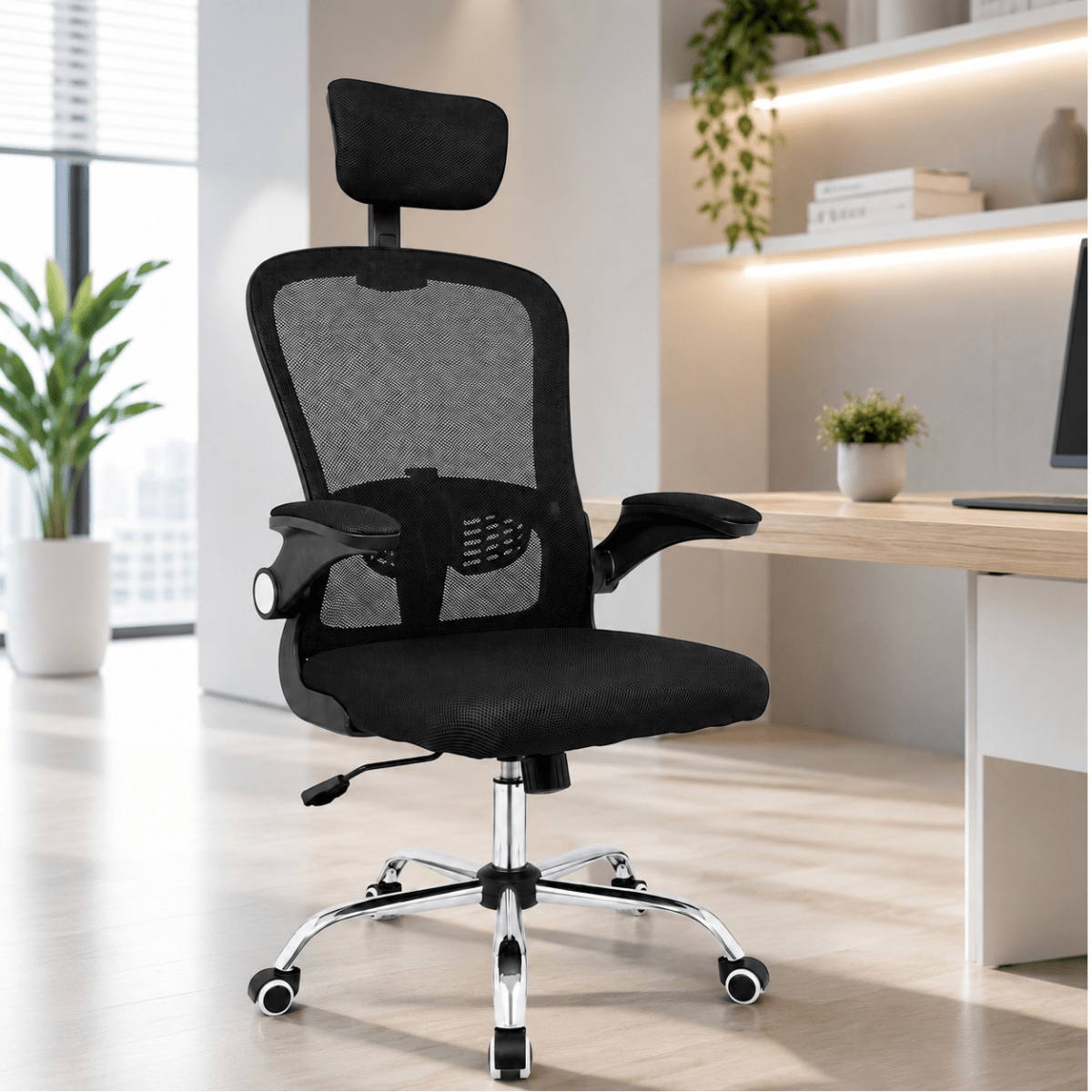 Silla de Oficina Presidente Evok Negro möbelArt6