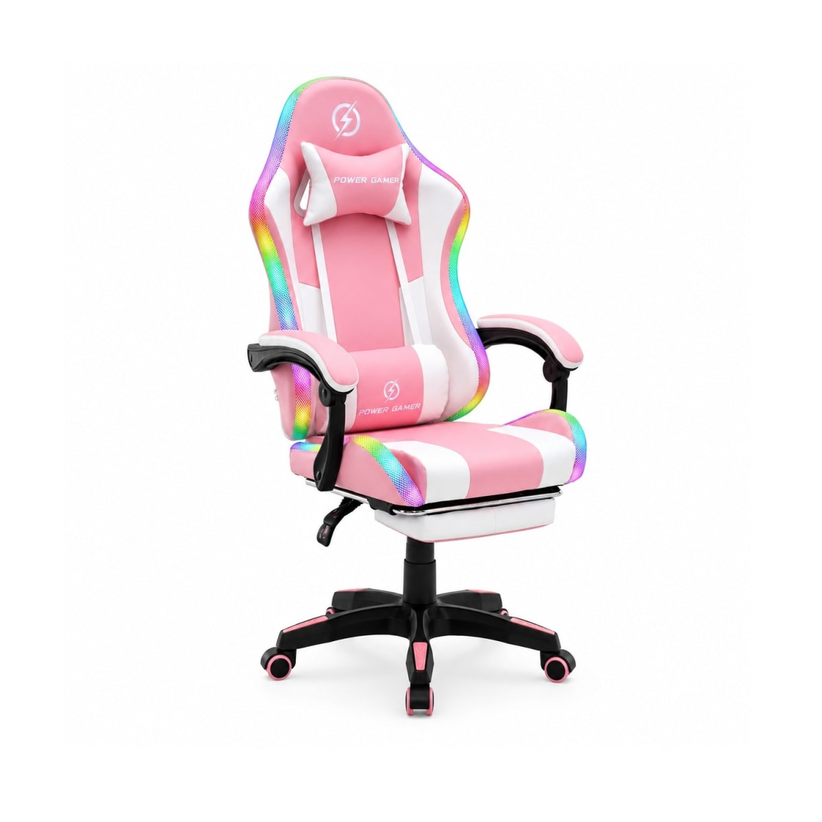 Silla Gamer Power con Luces y masajeador PU möbelArt1