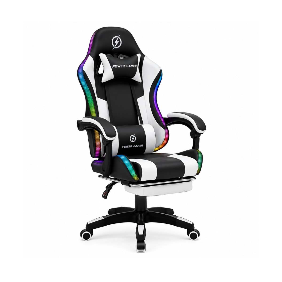 Silla Gamer Power con Luces y masajeador PU möbelArt11