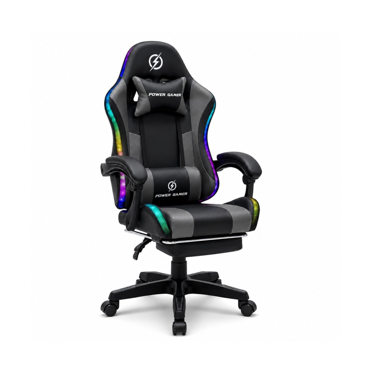 Silla Gamer Power con Luces y masajeador PU möbelArt16