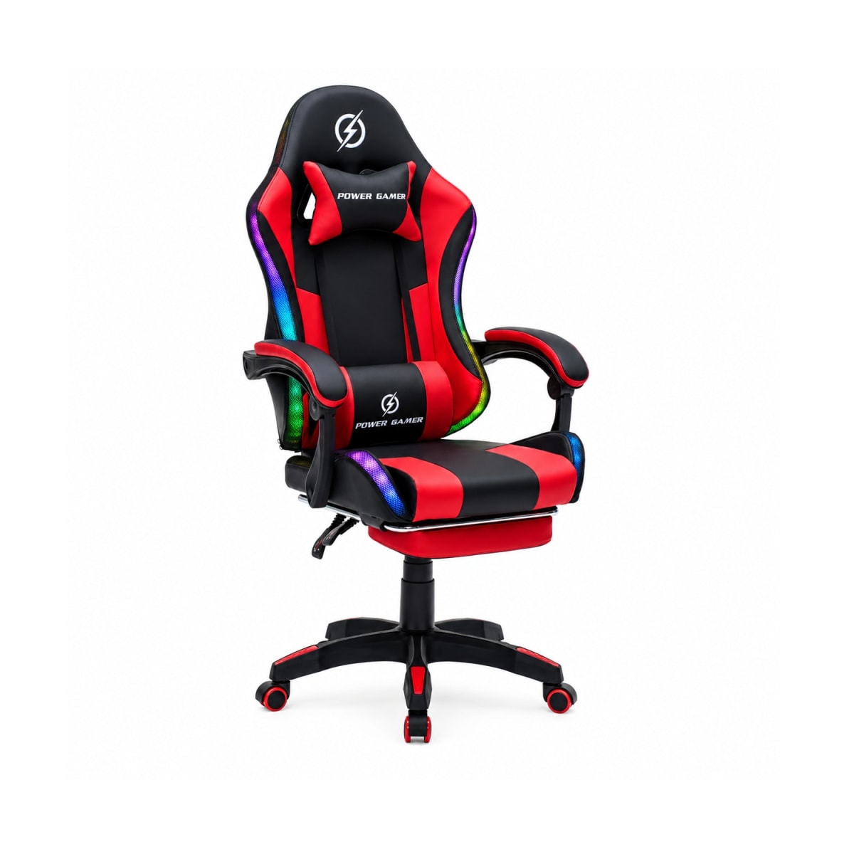 Silla Gamer Power con Luces y masajeador PU möbelArt26