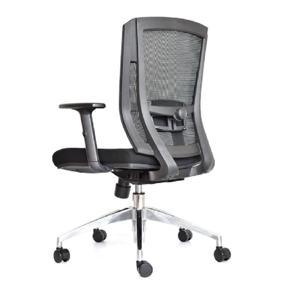 Silla de Oficina Gerente Delphi 2 Negro Base Aluminio Ergonómica möbelArt2