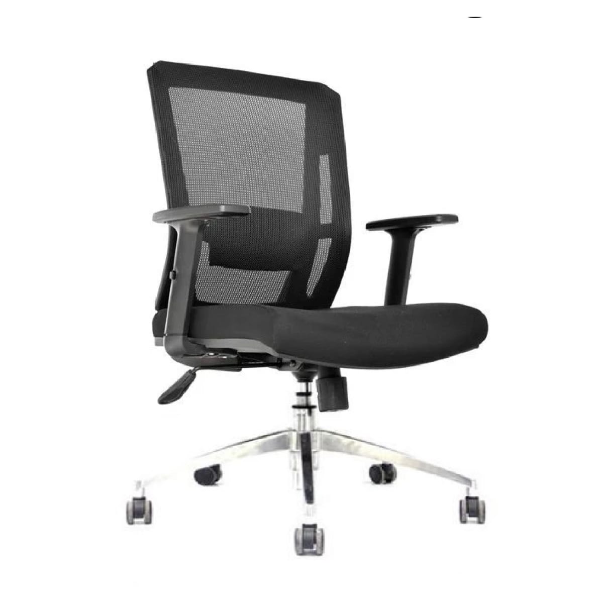 Silla de Oficina Gerente Delphi 2 Negro Base Aluminio Ergonómica möbelArt1