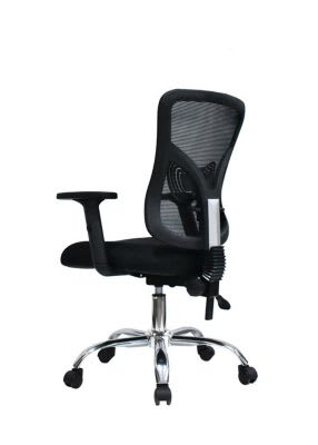 Silla de Oficina Gerente Fone Ultra Base Cromada LAP Negro möbelArt2