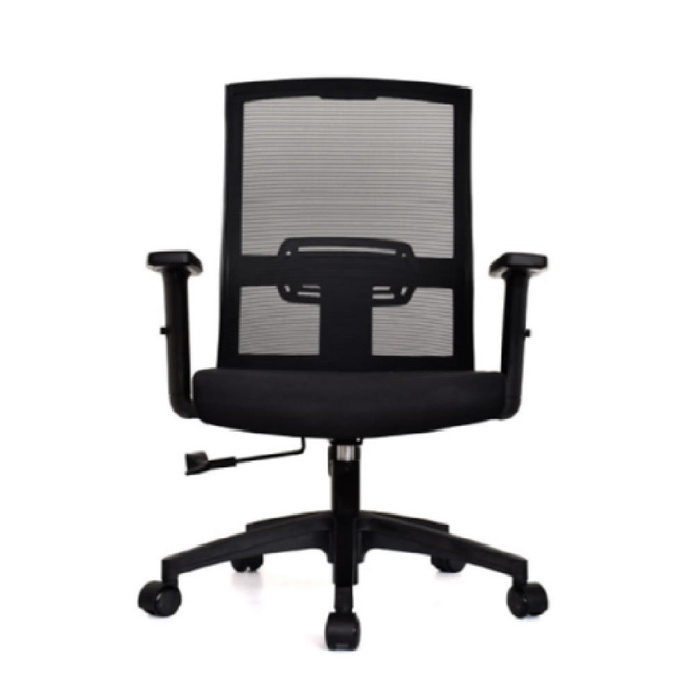 Silla de Oficina Gerente Monk Semi Reclinable Negro möbelArt2