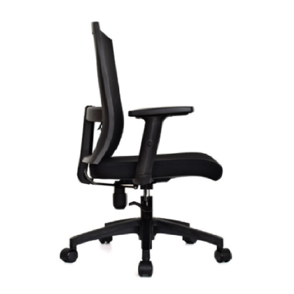 Silla de Oficina Gerente Monk Semi Reclinable Negro möbelArt3