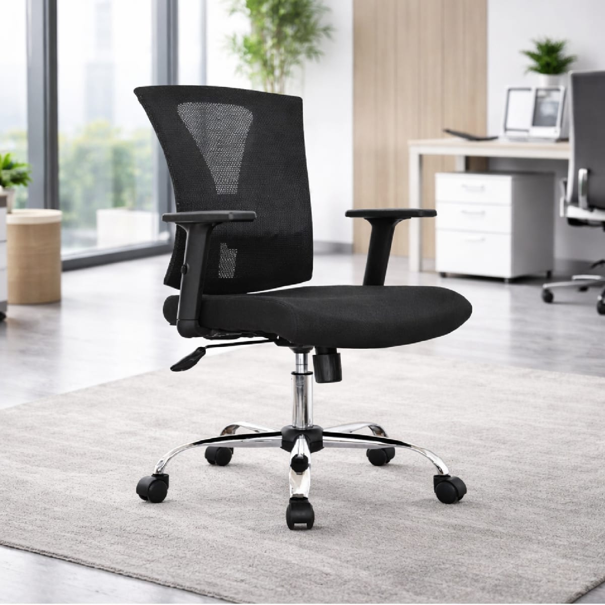 Silla de Oficina Gerente Niza BC BR Negro möbelArt1