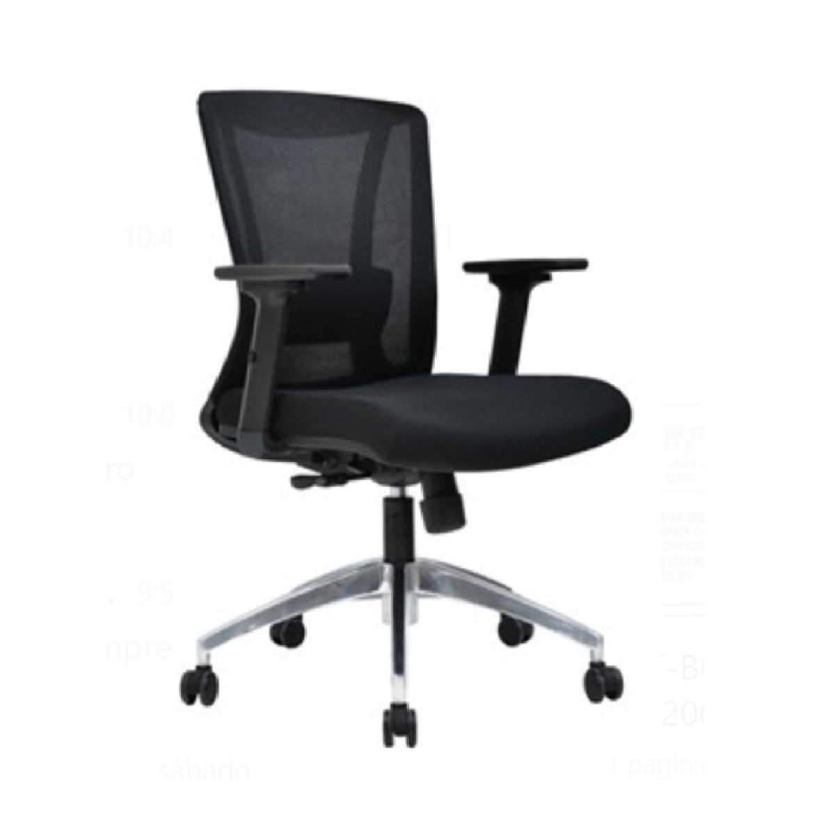 Silla de Oficina Gerente Spike BR BA Negro möbelArt1