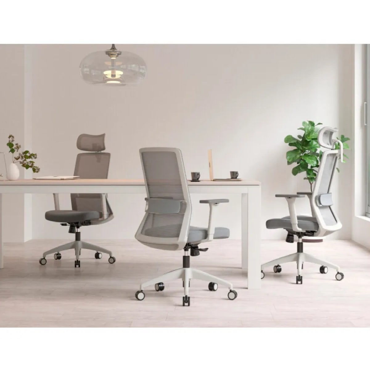 Silla de Oficina Gerente Twist BN Gris Ergonómica möbelArt6