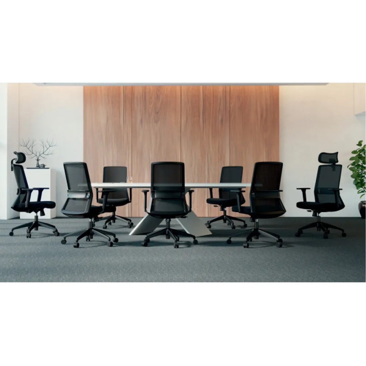 Silla de Oficina Gerente Twist BN Negro Ergonómica möbelArt6