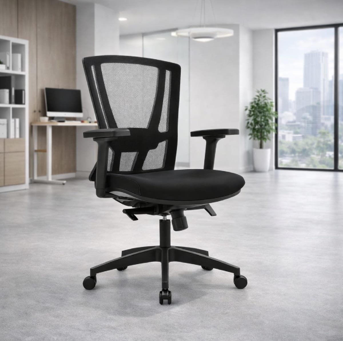 Silla de Oficina Gerente Winner Negro Ergonómica möbelArt6