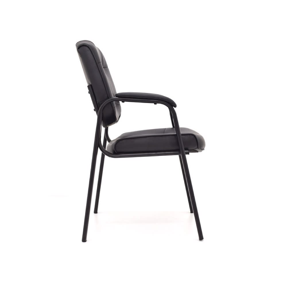 Silla de Oficina Visita Avant PU Negro möbelArt4