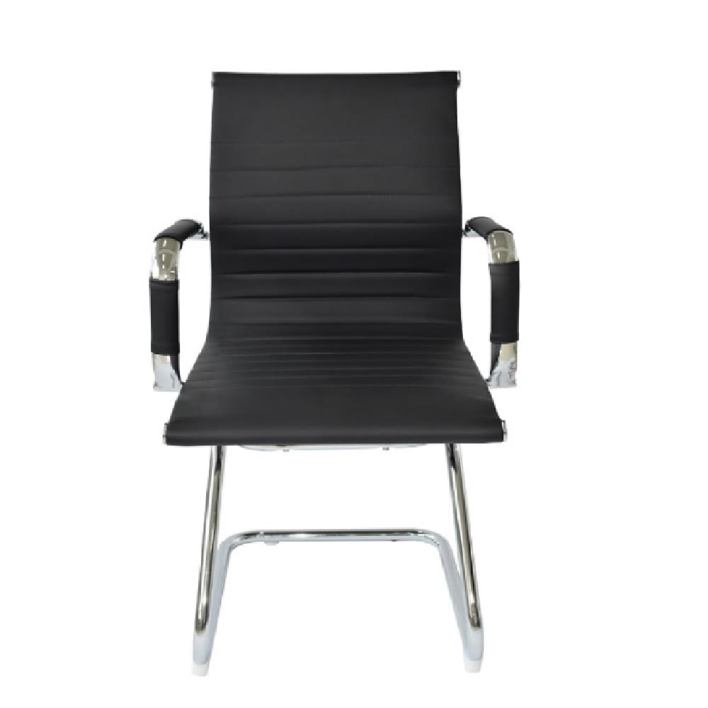 Silla de Oficina Visita Boss PU Base Trineo Negro möbelArt2