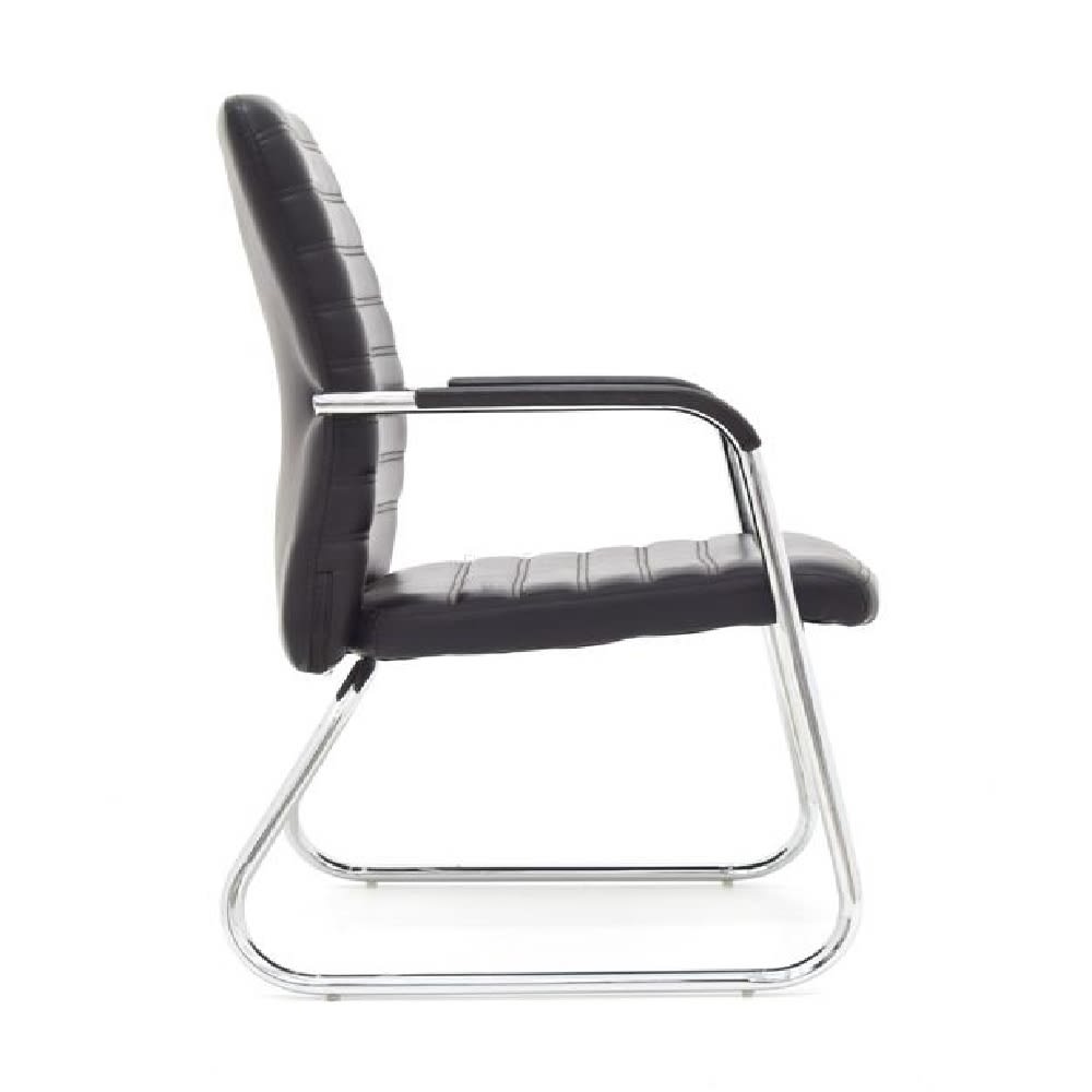 Silla de Oficina Visita Isis PU Negro möbelArt3