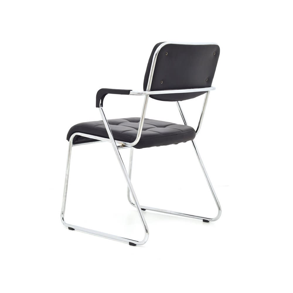 Silla de Oficina Visita Jade PU Negro möbelArt3