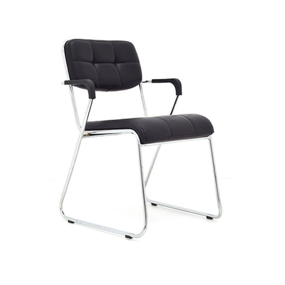 Silla de Oficina Visita Jade PU Negro möbelArt1