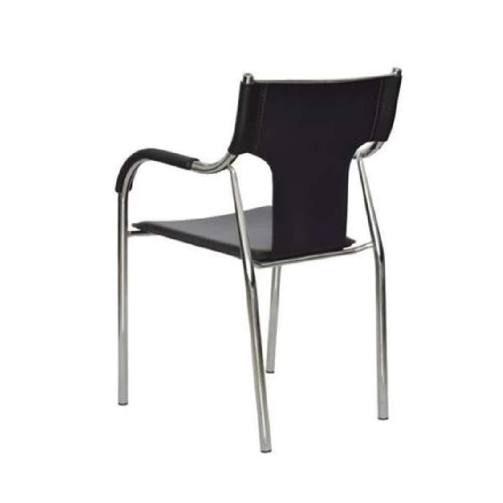 Silla de Oficina Visita Soft 1 TQ PU Negro möbelArt3