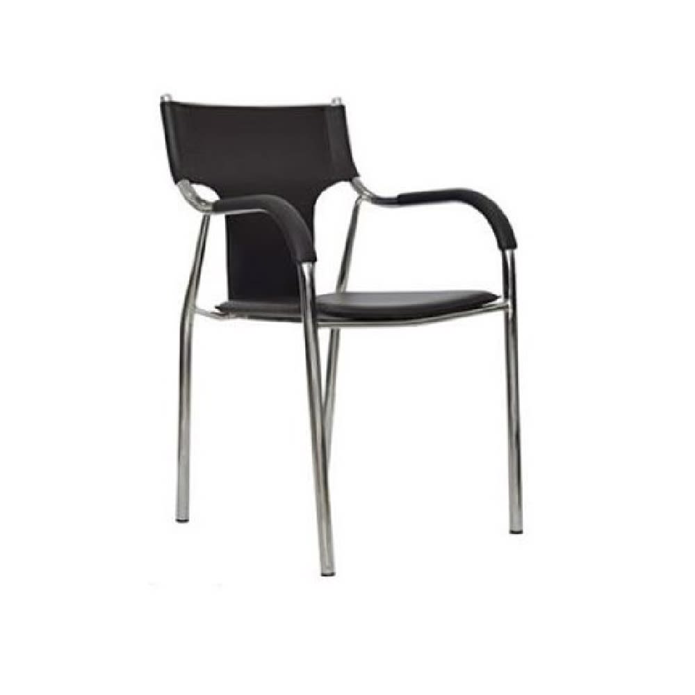 Silla de Oficina Visita Soft 1 TQ PU Negro möbelArt1