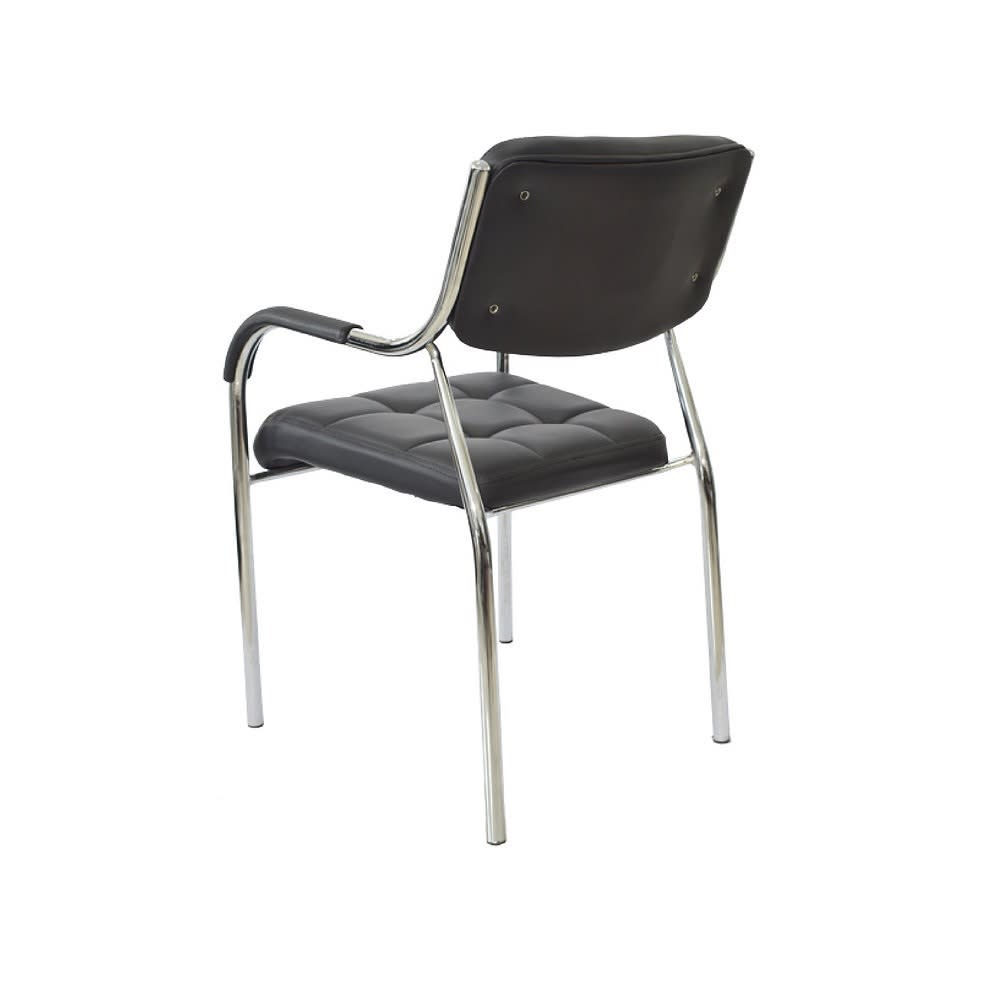 Silla de Oficina Visita Soft 2 PU TQ Negro möbelArt3