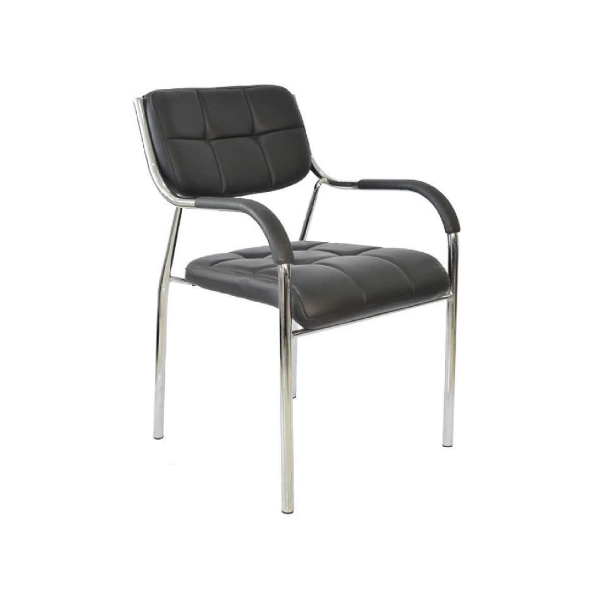 Silla de Oficina Visita Soft 2 PU TQ Negro möbelArt1