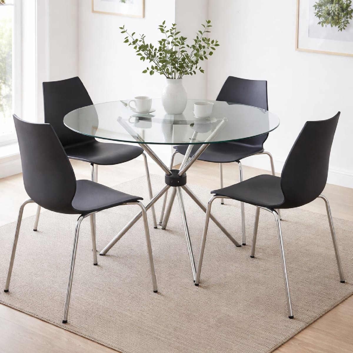 Juego de Comedor Brenda Negro möbelArt1