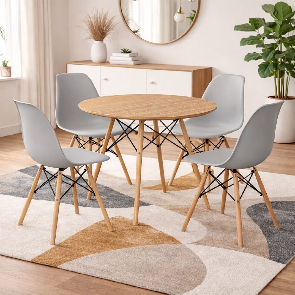 Juego de Comedor Eames Gris möbelArt1