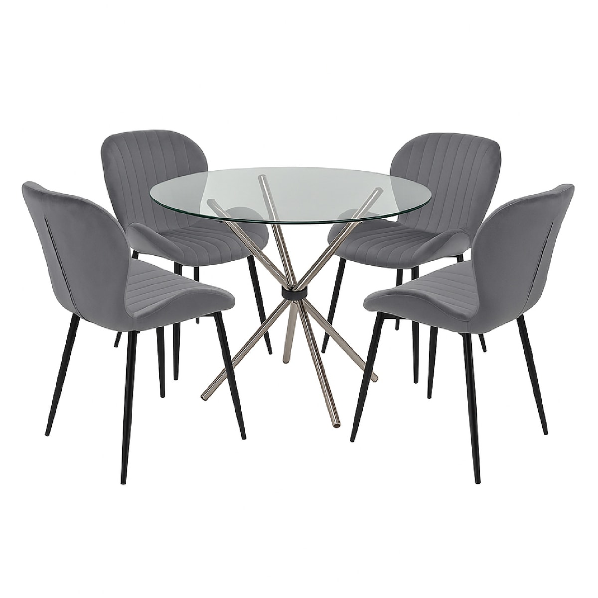 Juego de Comedor Mariposa Gris möbelArt2