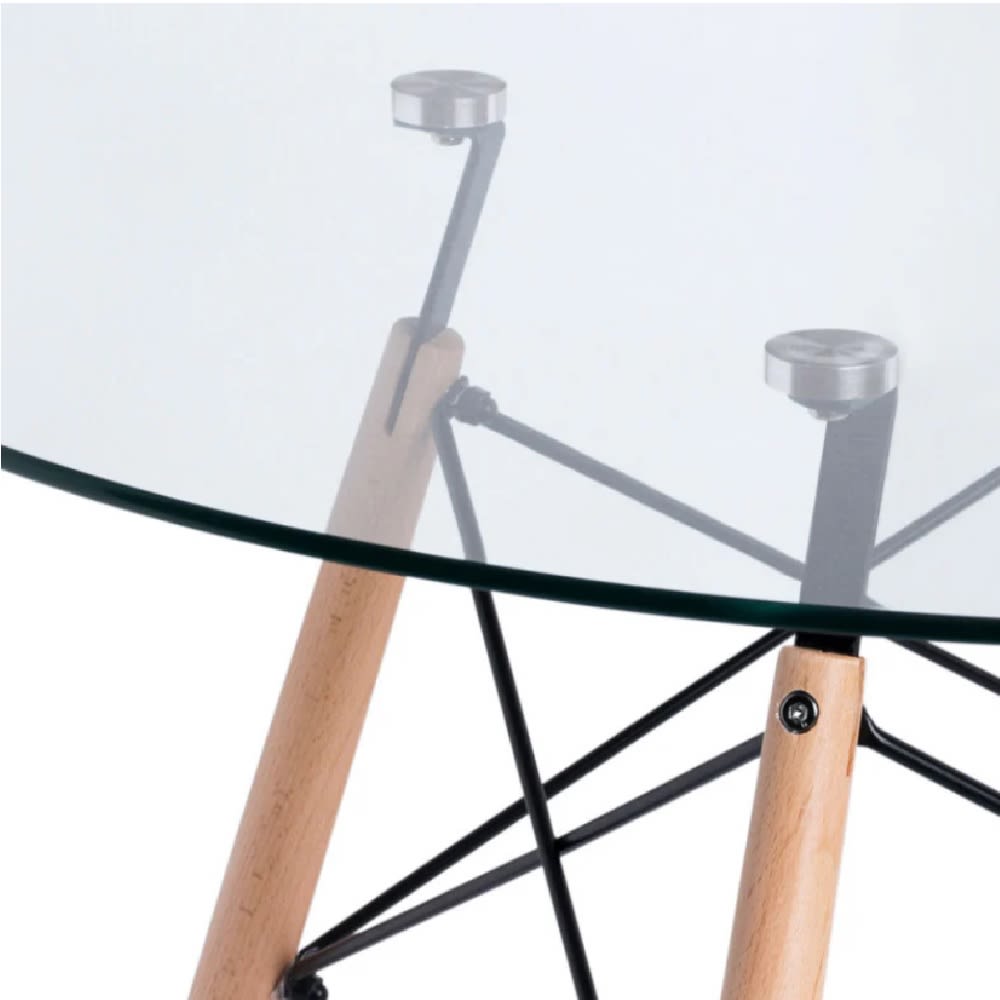 Mesa Eames Vidrio 100 cm möbelArt2