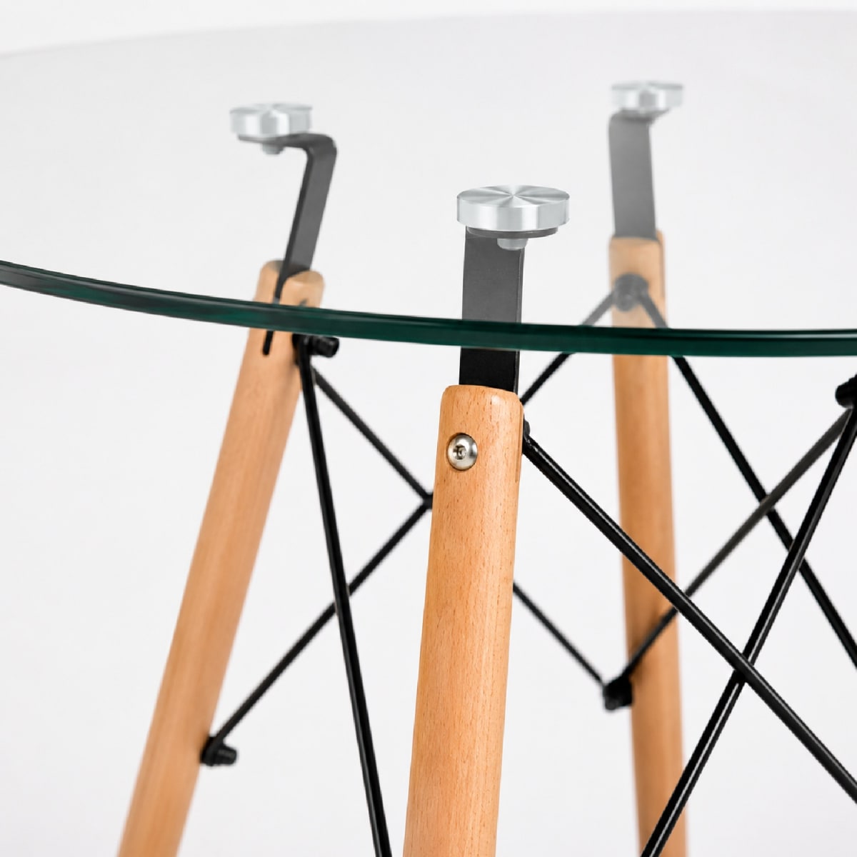 Juego de comedor Eames Glass Gris möbelArt4