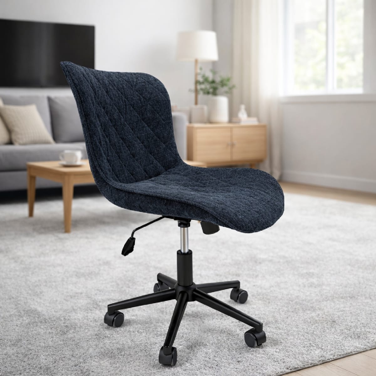 Silla de Diseño giratoria Lily Textil möbelArt6