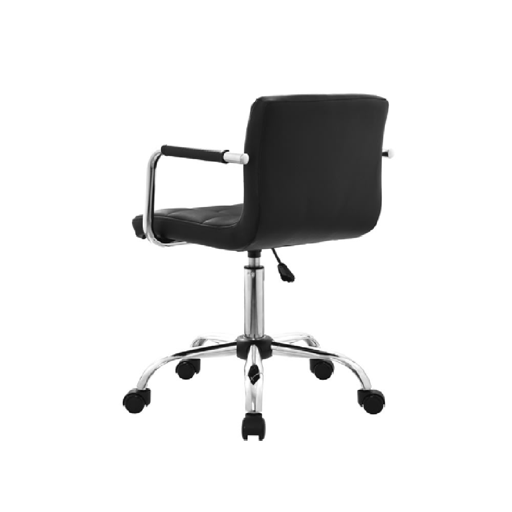 Silla de Diseño Nill con brazos giratoria PU MSA Negro möbelArt2