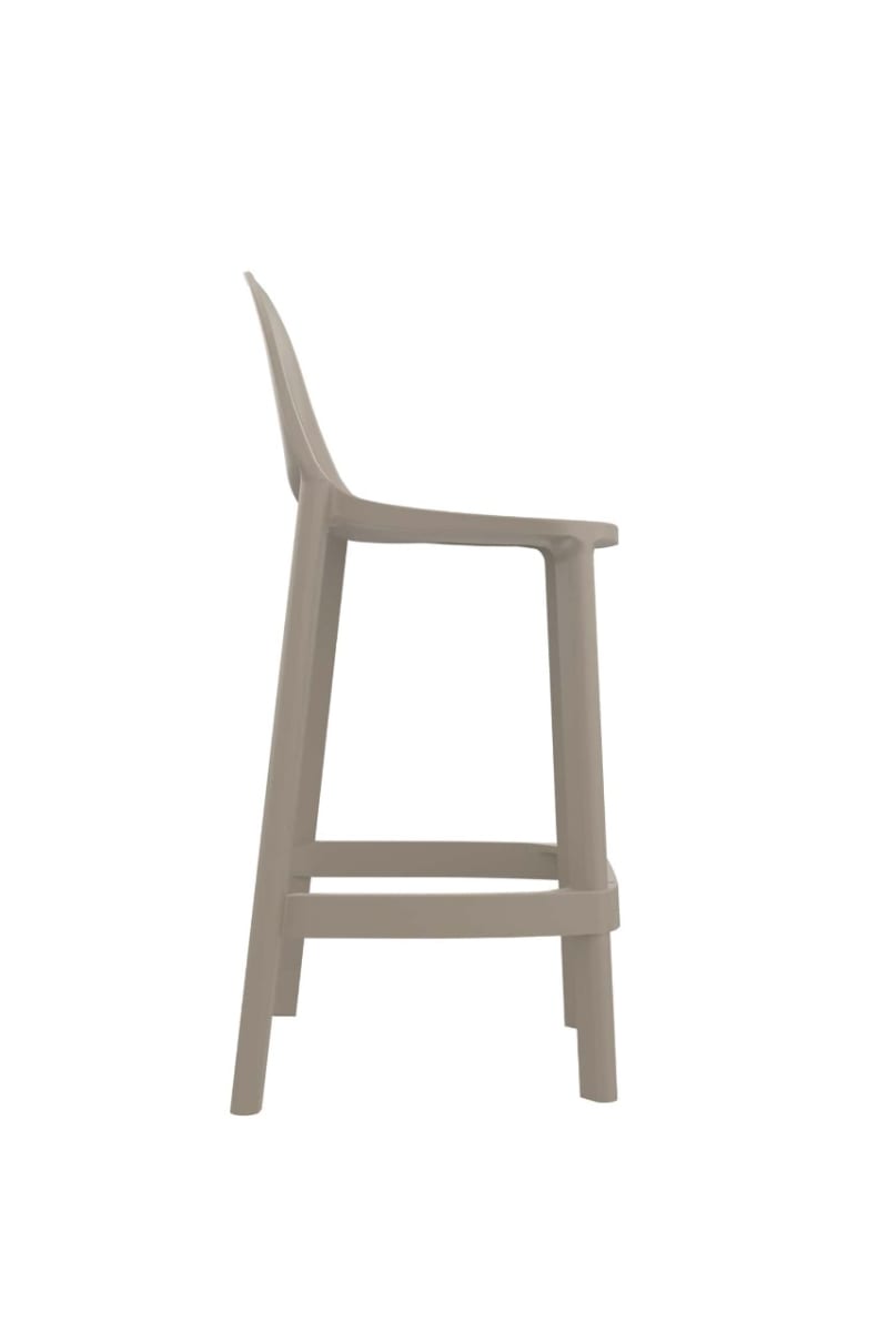 Silla para Bar Piú Fija Exterior H65cm Gris möbelArt3